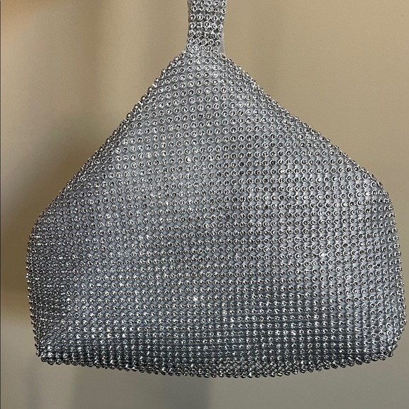 Starlet | Silver Rhinestone Mini Bag - Picture 8 of 13